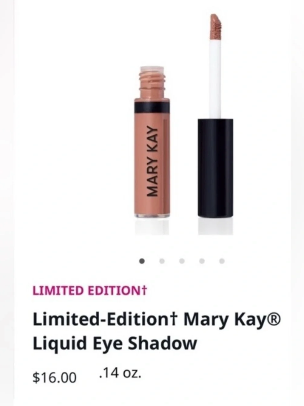 Mary Kay Limited Edition Liquid Eye Shadow Warm Desert Matte